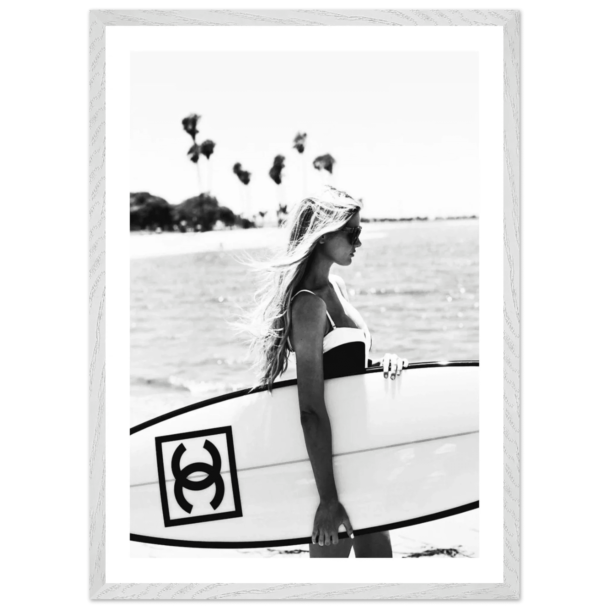 Chanel Surfboard Photography Wall Art - Luxury Art Canvas