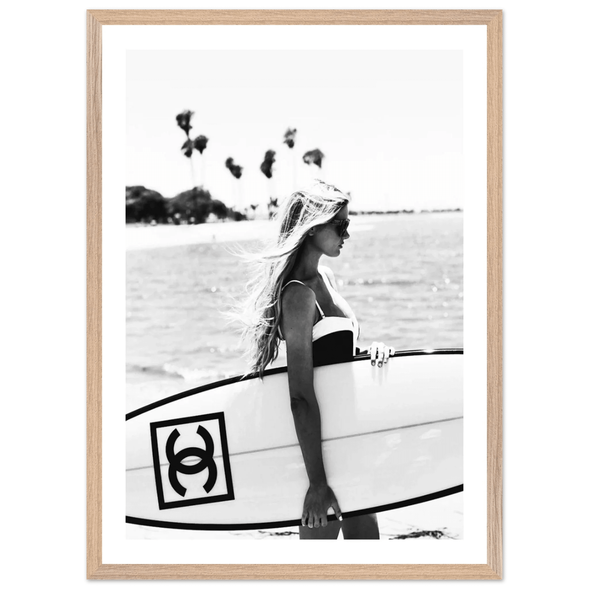 Chanel Surfboard Photography Wall Art - Luxury Art Canvas