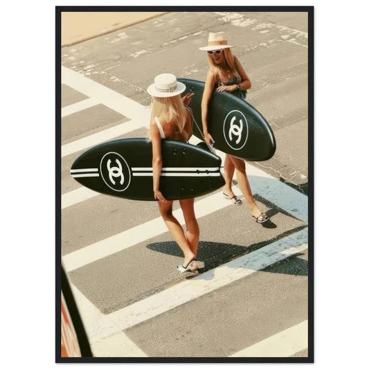 Chanel Surfboard Poster - Luxury Art Canvas