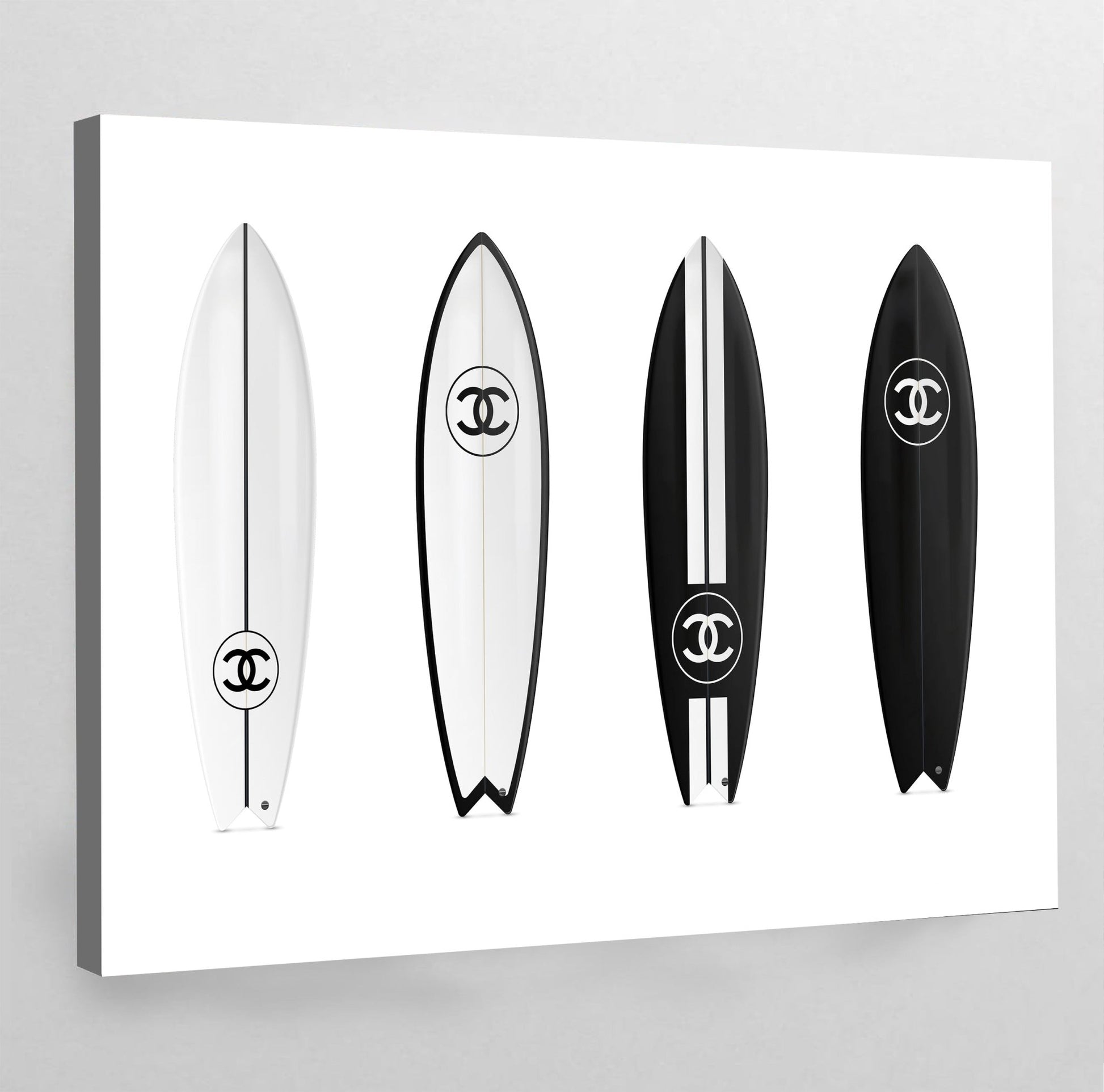 Chanel Surfboards Wall Art - Luxury Art Canvas