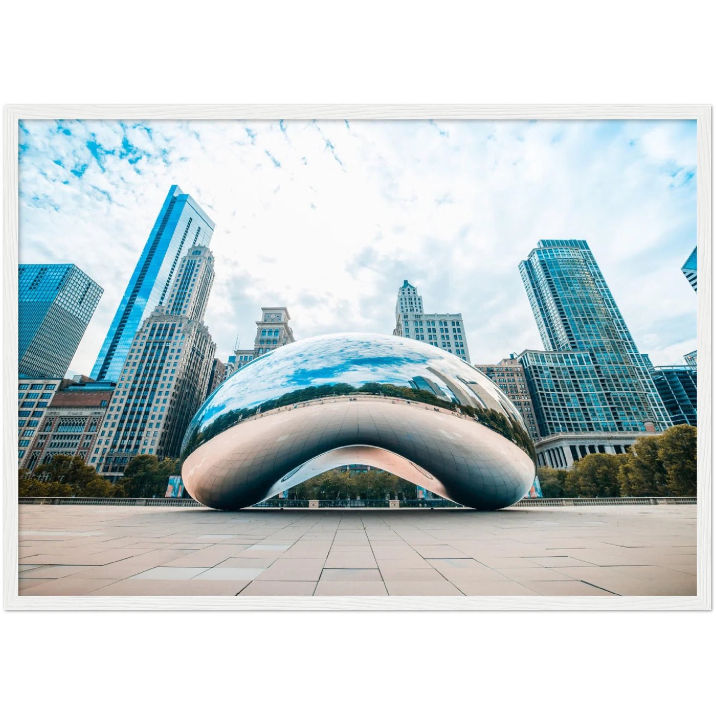 Chicago Cloud Gate Wall Art - Luxury Art Canvas