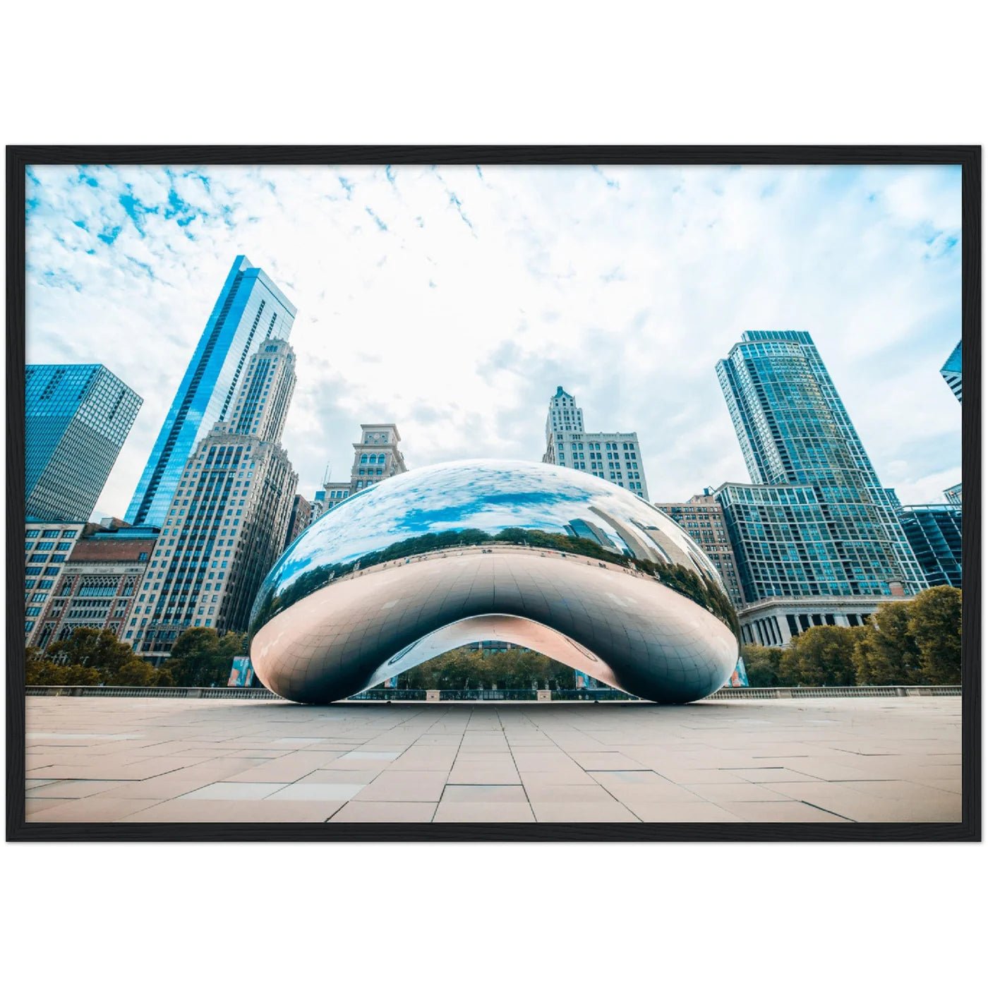 Chicago Cloud Gate Wall Art - Luxury Art Canvas