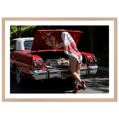 Classic American Car Photography Wall Art - Luxury Art Canvas