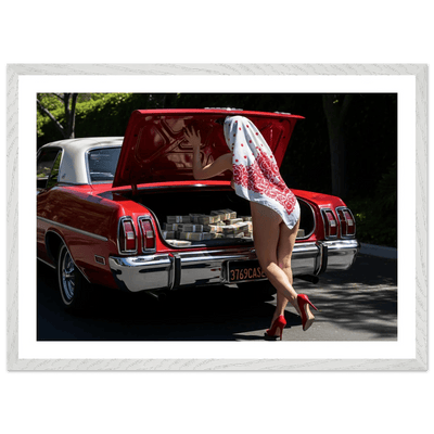 Classic American Car Photography Wall Art - Luxury Art Canvas