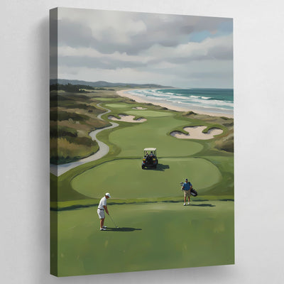 Coastal Golf Wall Art - Luxury Art Canvas