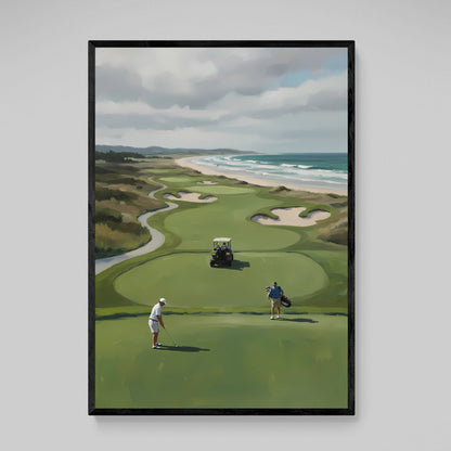 Coastal Golf Wall Art - Luxury Art Canvas