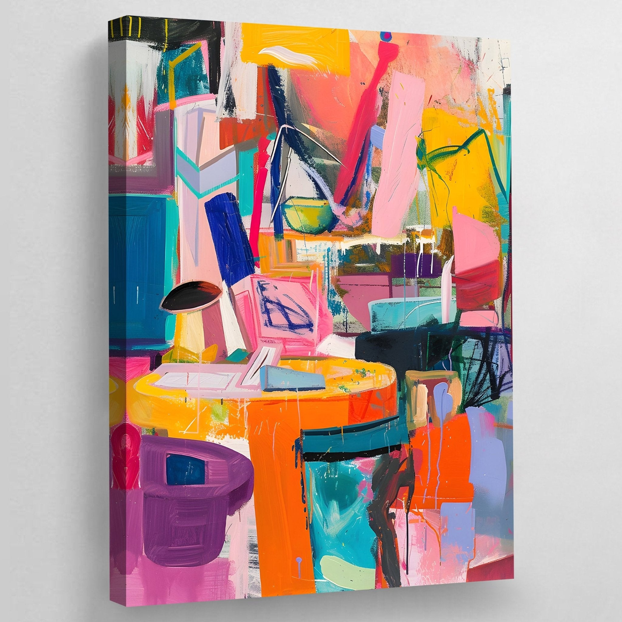 Colorful Abstract Canvas Wall Art - Luxury Art Canvas