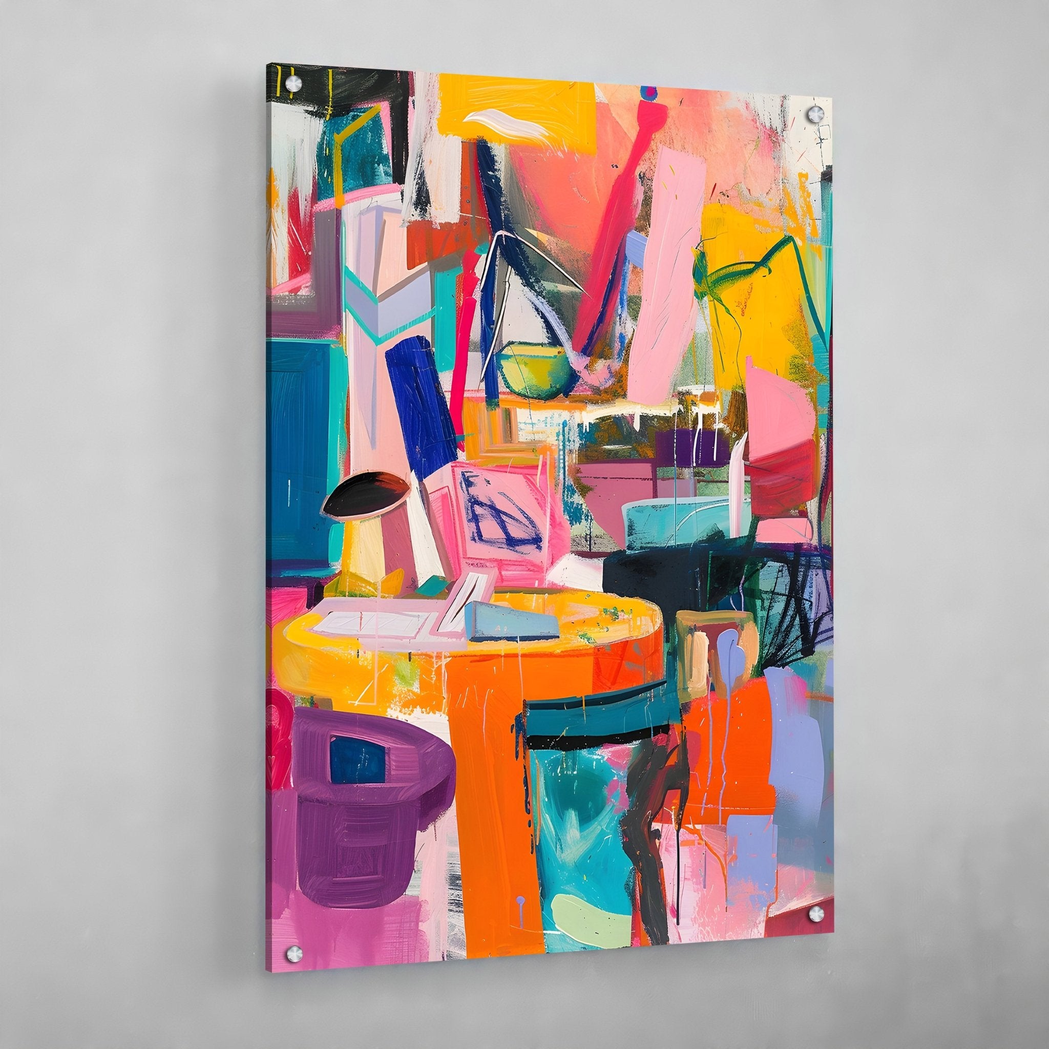 Colorful Abstract Canvas Wall Art - Luxury Art Canvas