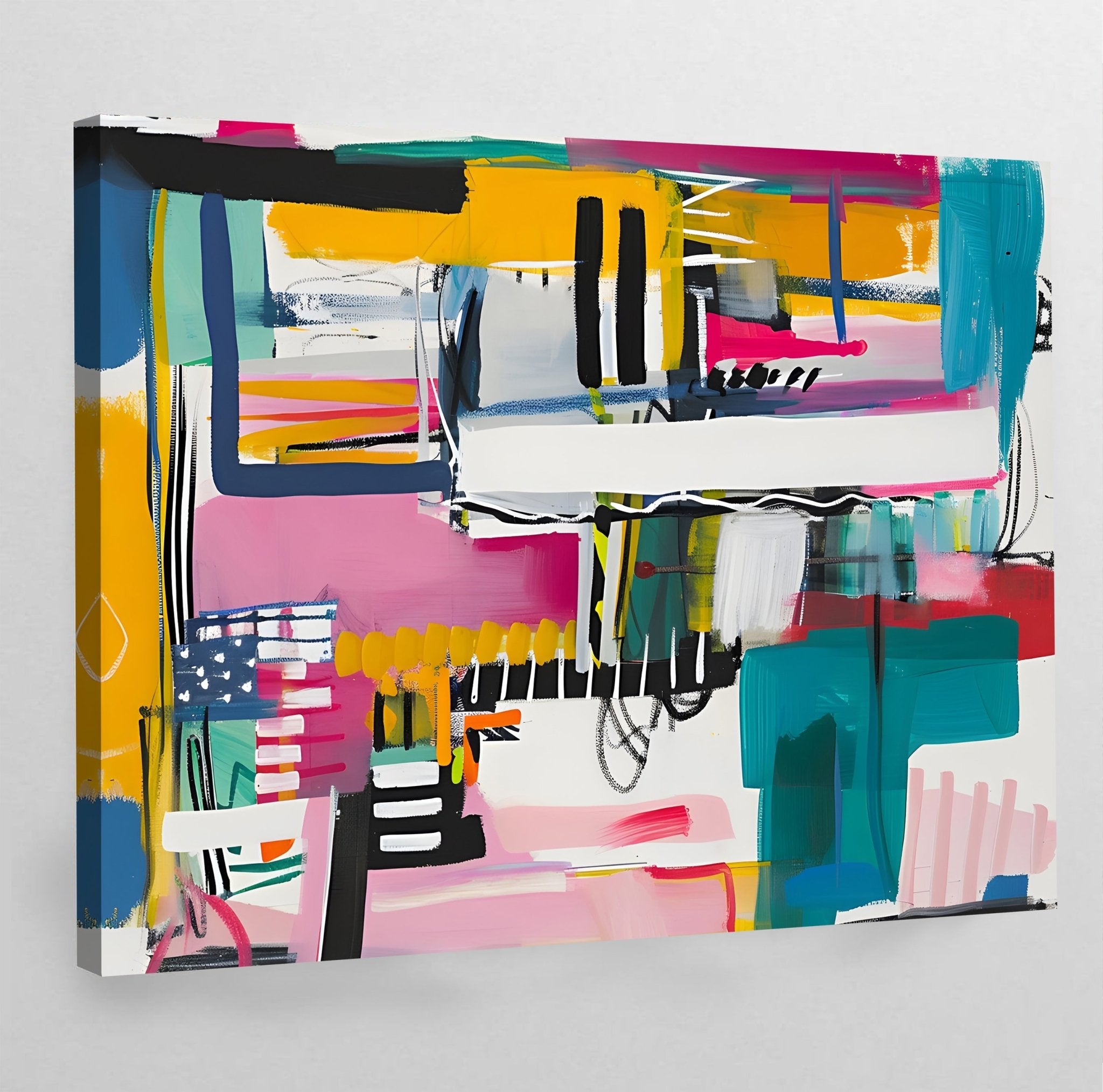 Colorful Abstract Wall Art - Luxury Art Canvas