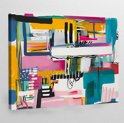 Colorful Abstract Wall Art - Luxury Art Canvas