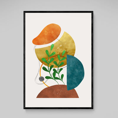 Colorful Boho Scandinavian Wall Art - Luxury Art Canvas