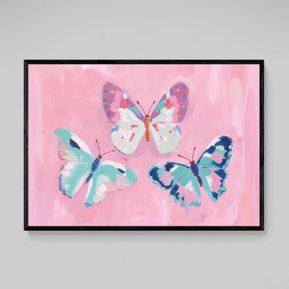 Colorful Butterflies Wall Art - Luxury Art Canvas
