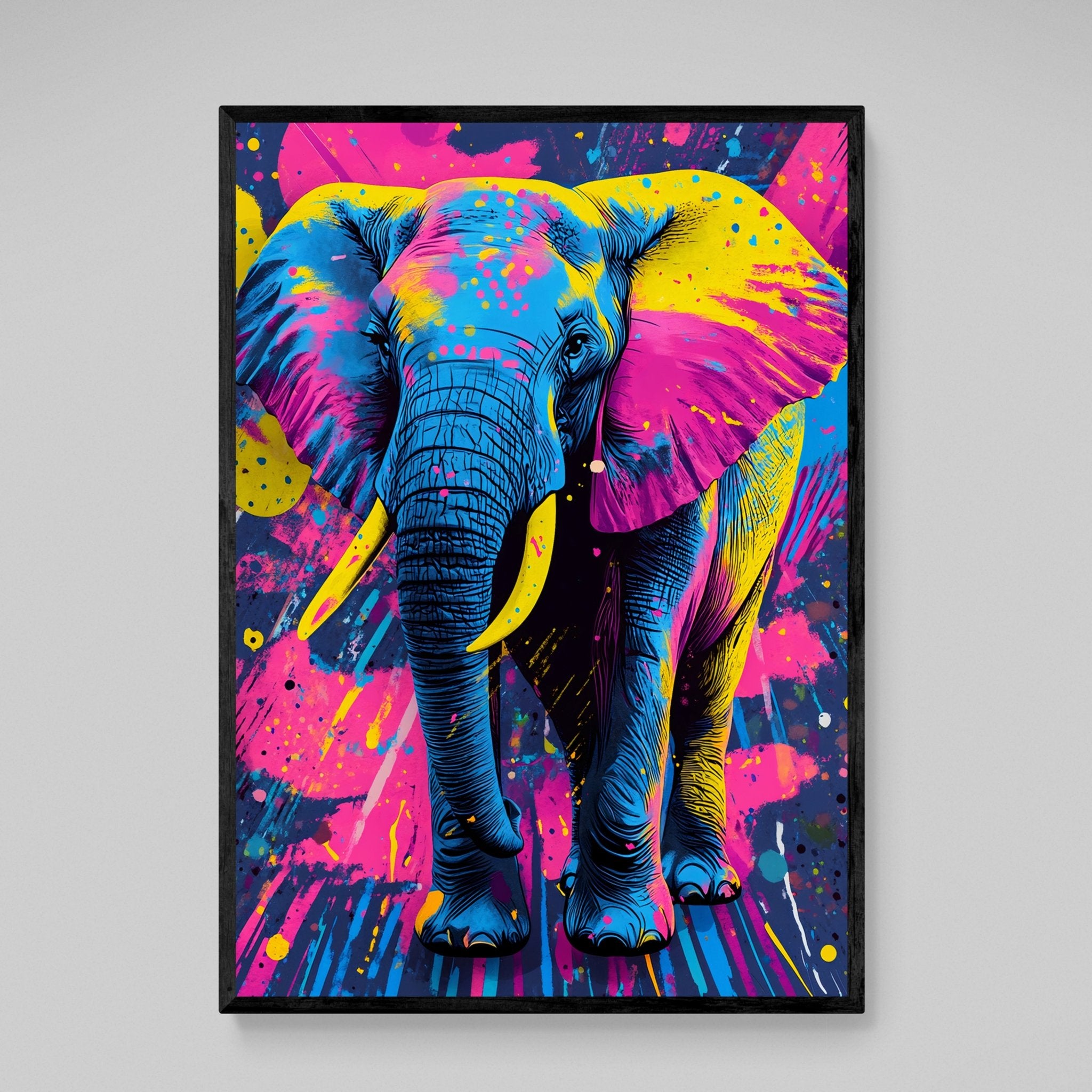 Colorful Elephant Canvas - Luxury Art Canvas