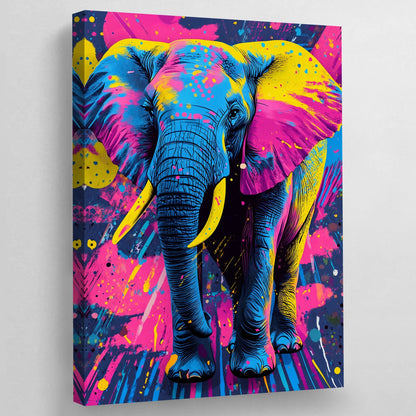Colorful Elephant Canvas - Luxury Art Canvas