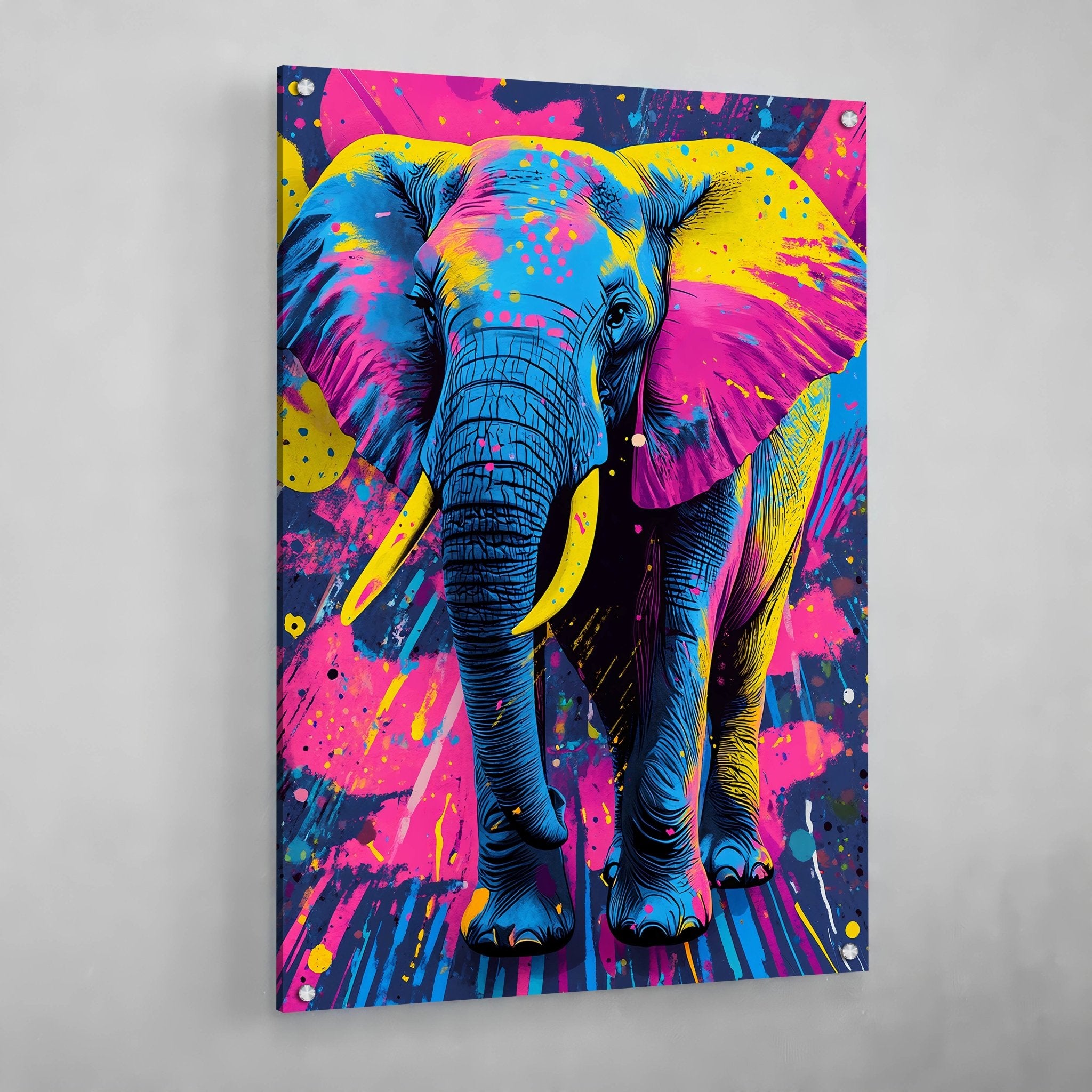 Colorful Elephant Canvas - Luxury Art Canvas