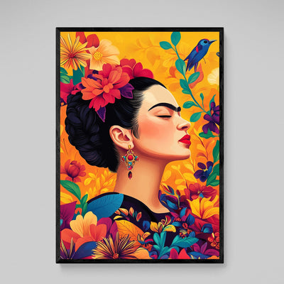 Colorful Frida Kahlo Canvas Wall Art - Luxury Art Canvas