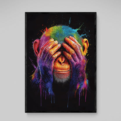 Colorful Pop Art Monkey Wall Art - Luxury Art Canvas