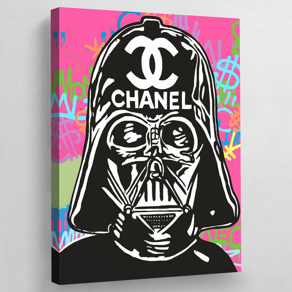 Comic Graffiti Chanel Wall Art | Luxury Art Canvas