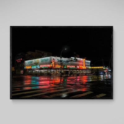 Coney Island Diner New York Wall Art - Luxury Art Canvas