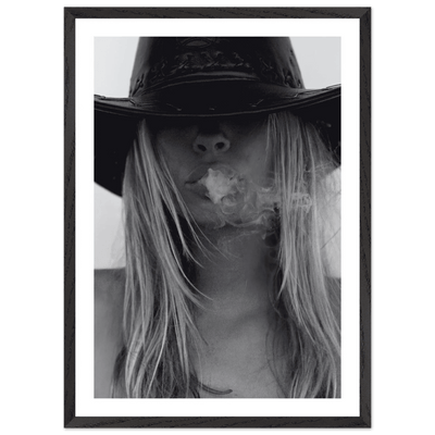 Cowgirl Spirit Black and White Wall Art - Luxury Art Canvas