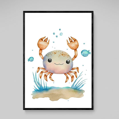 Crab Nursery Wall Art - Luxury Art Canvas