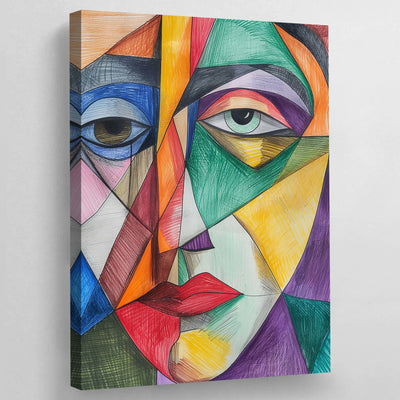 Cubism Canvas Wall Art - Luxury Art Canvas