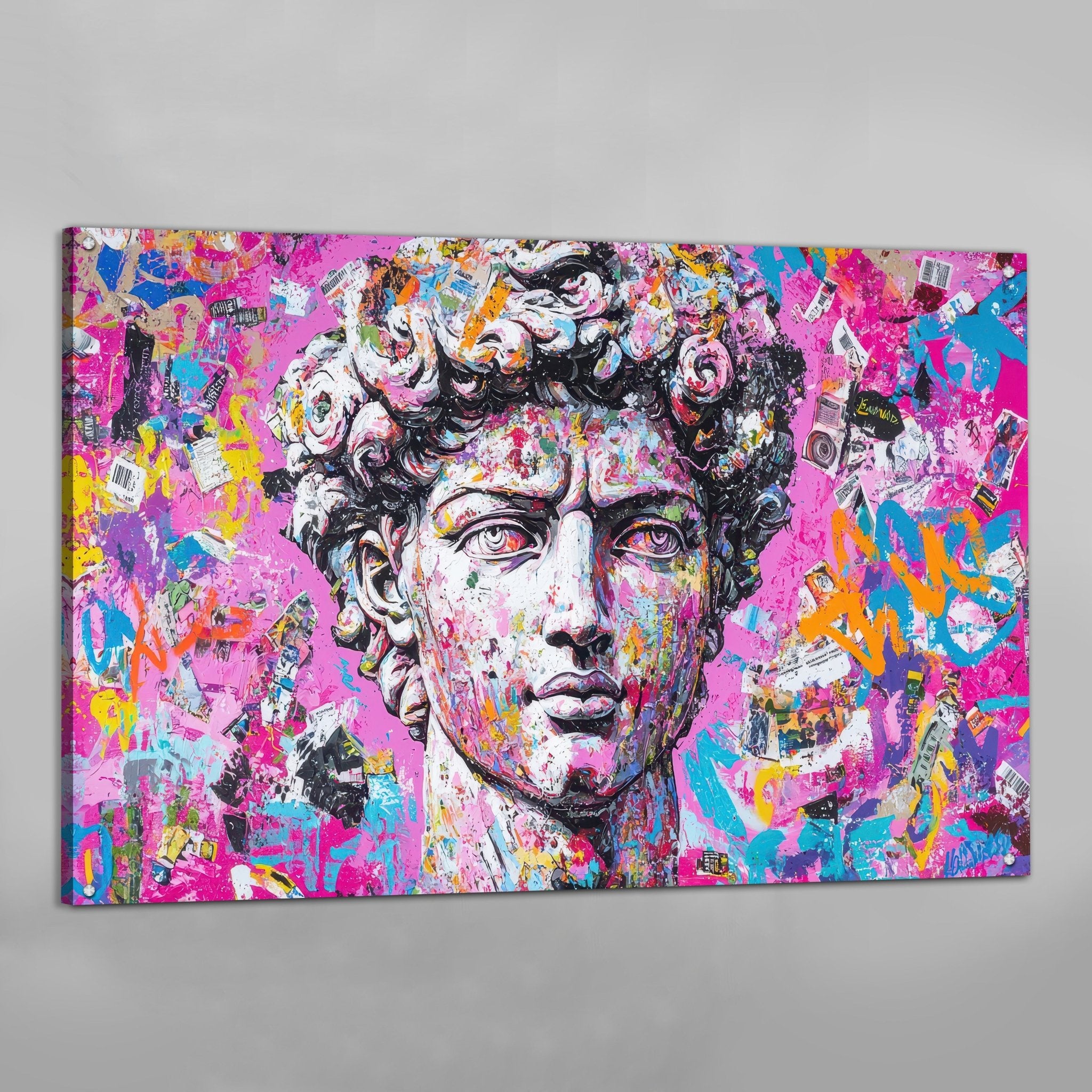 David Colorful Wall Art - Luxury Art Canvas