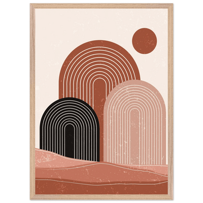 Desert Arches Minimalist Wall Art - Luxury Art Canvas