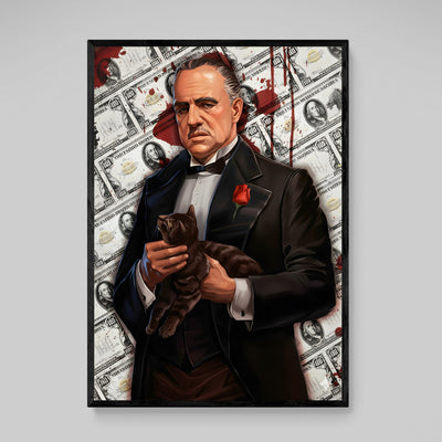 Dollar Bills Godfather Wall Art - Luxury Art Canvas