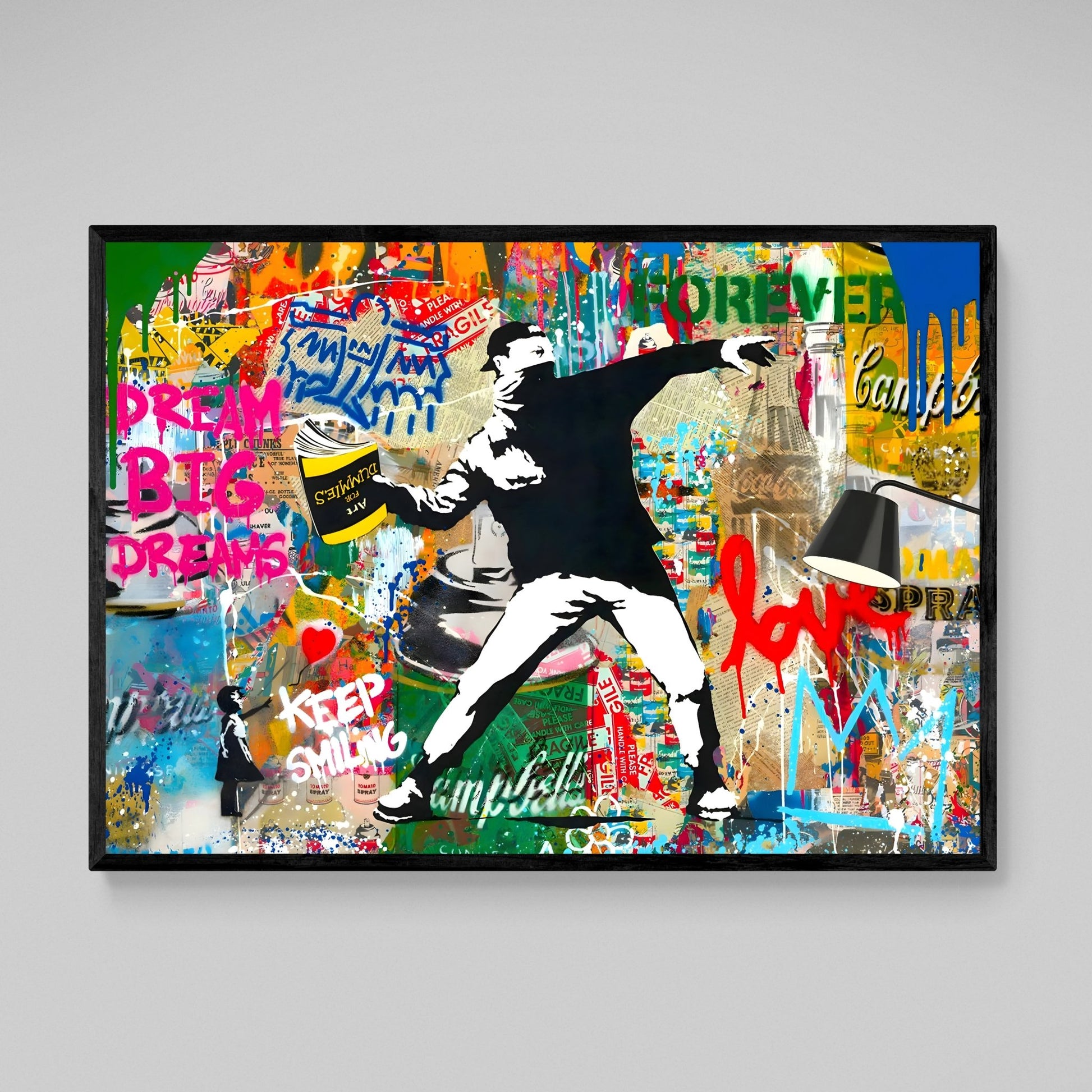 Dream Big Graffiti Wall Art - Luxury Art Canvas