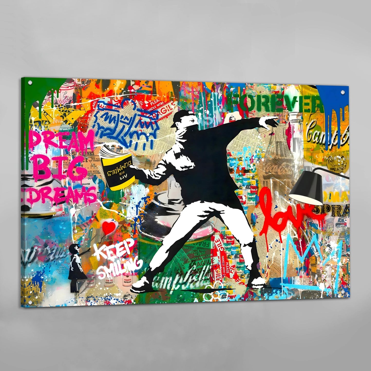 Dream Big Graffiti Wall Art - Luxury Art Canvas