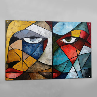 Dual Faces Cubism Wall Art - Luxury Art Canvas