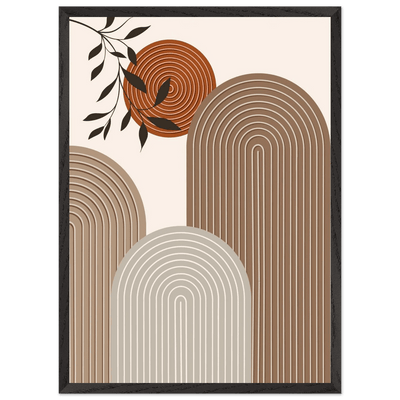 Earthy Arches Minimalist Wall Art - Luxury Art Canvas