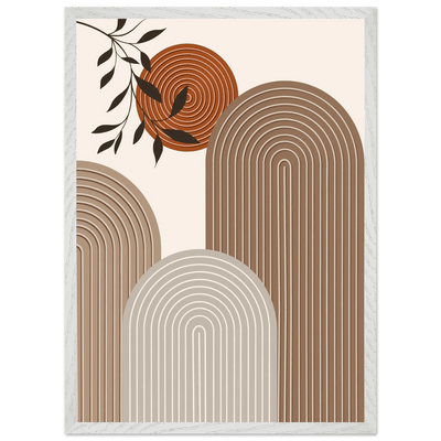 Earthy Arches Minimalist Wall Art - Luxury Art Canvas