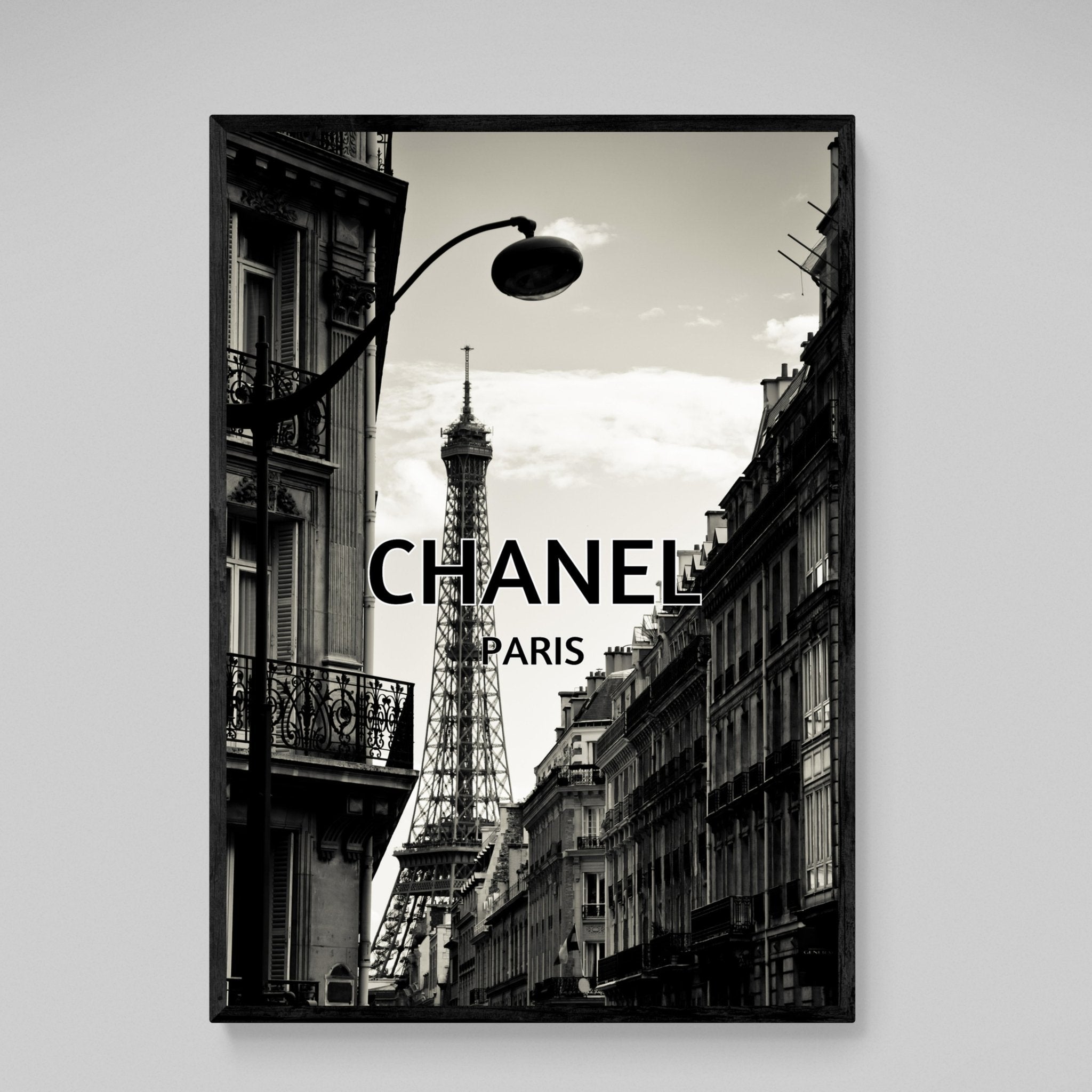 Eiffel Tower Chanel Canvas Wall Art - Luxury Art Canvas
