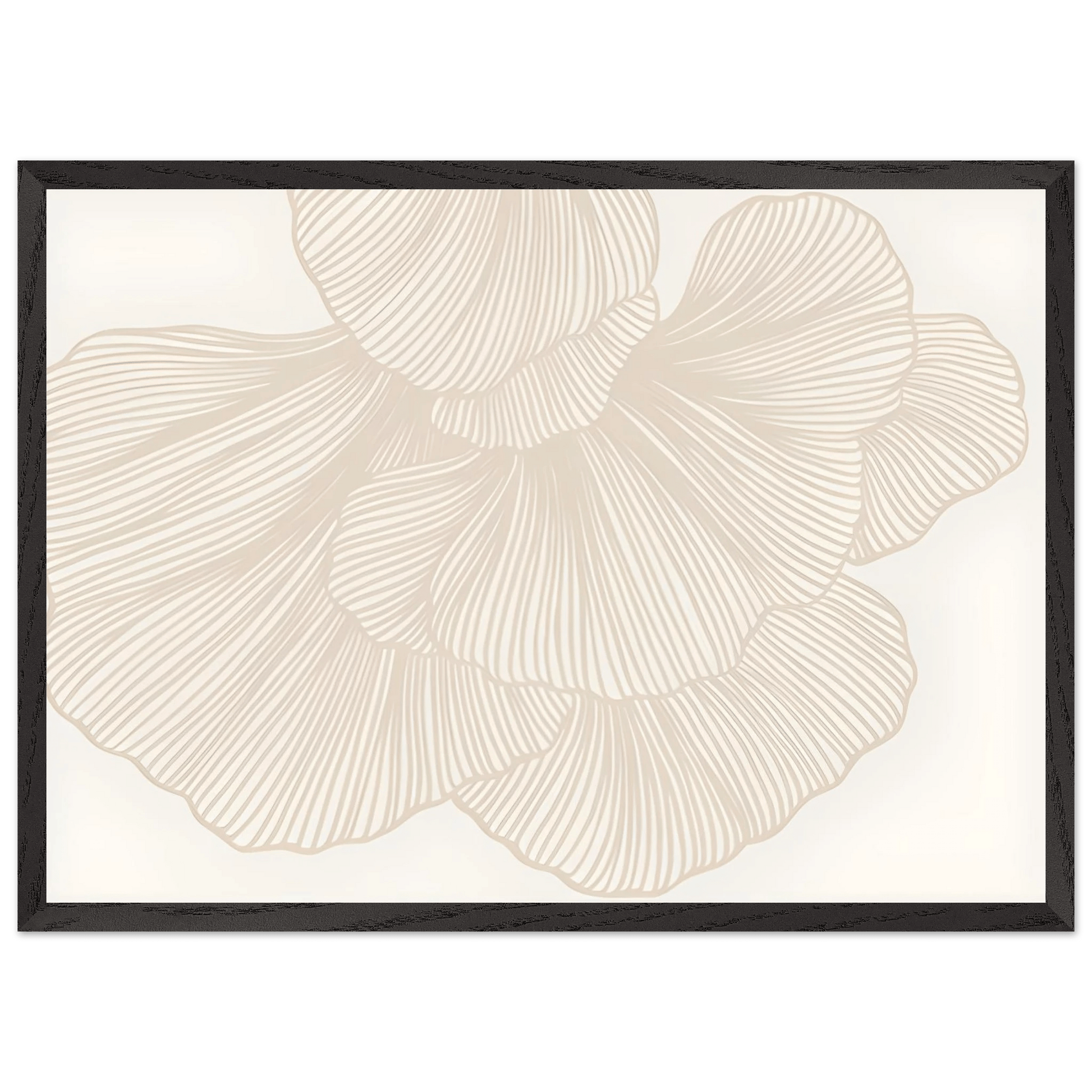 Elegant Floral Lines Minimalist Wall Art - Luxury Art Canvas