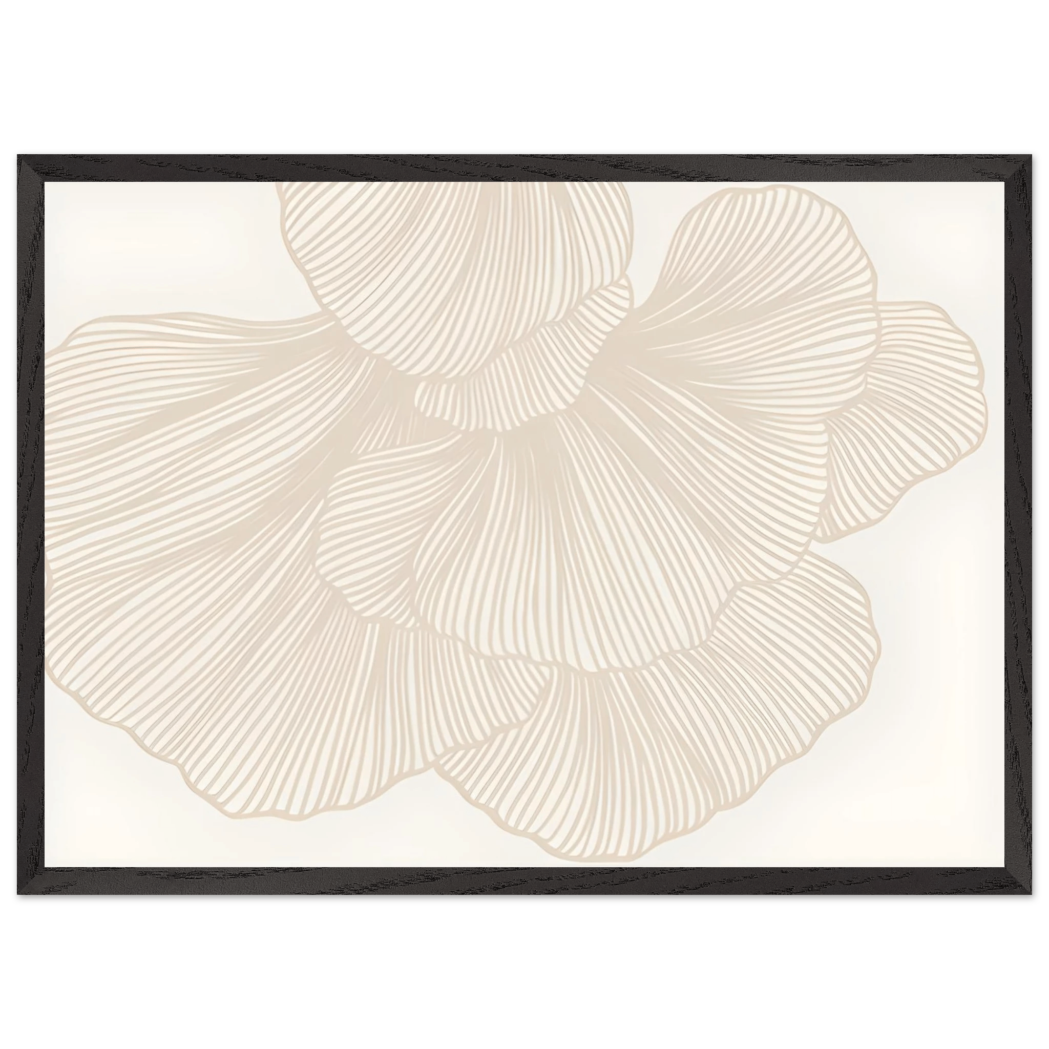 Elegant Floral Lines Minimalist Wall Art - Luxury Art Canvas