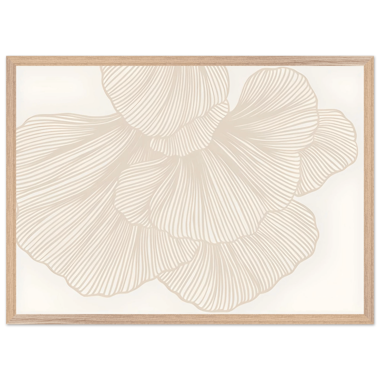 Elegant Floral Lines Minimalist Wall Art - Luxury Art Canvas