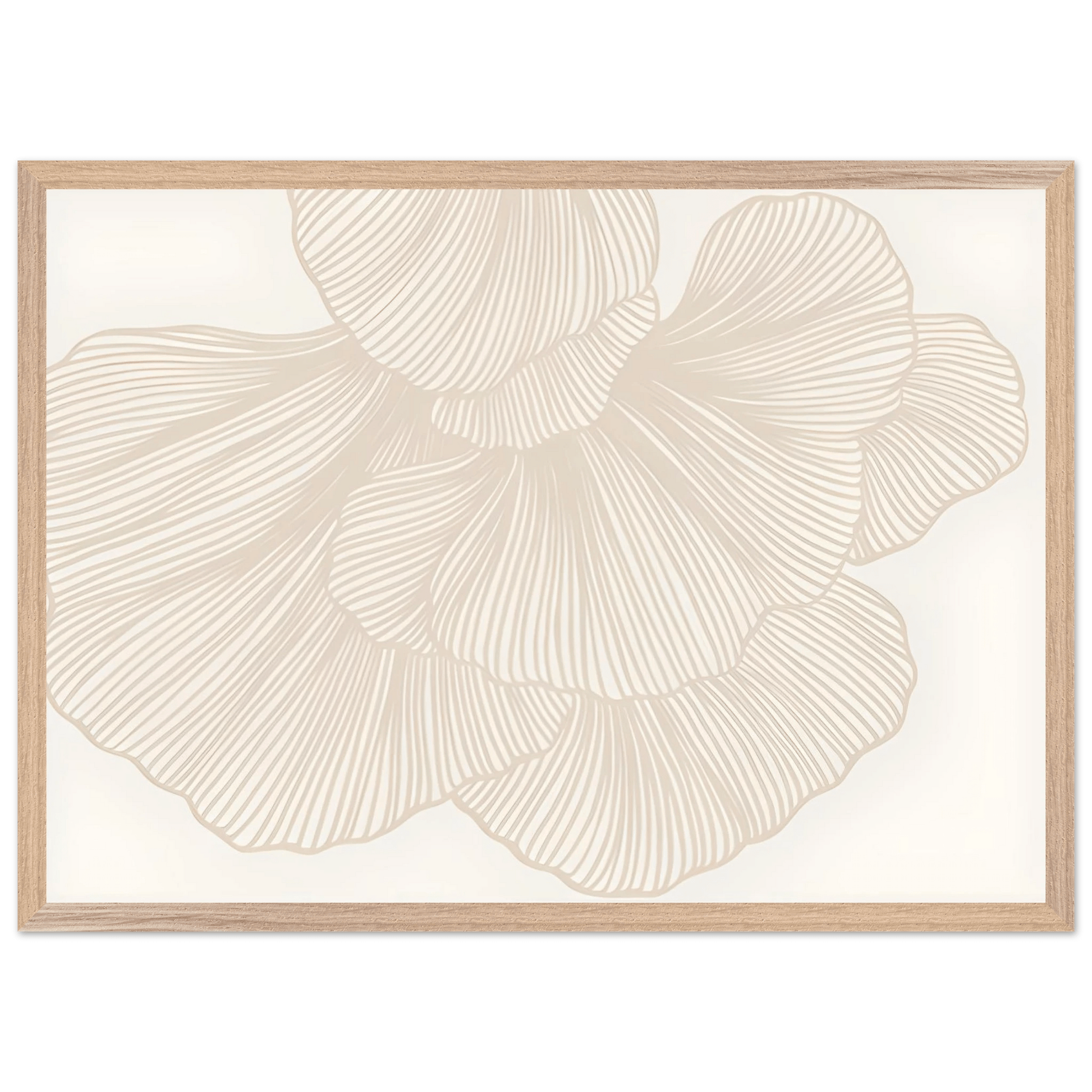 Elegant Floral Lines Minimalist Wall Art - Luxury Art Canvas