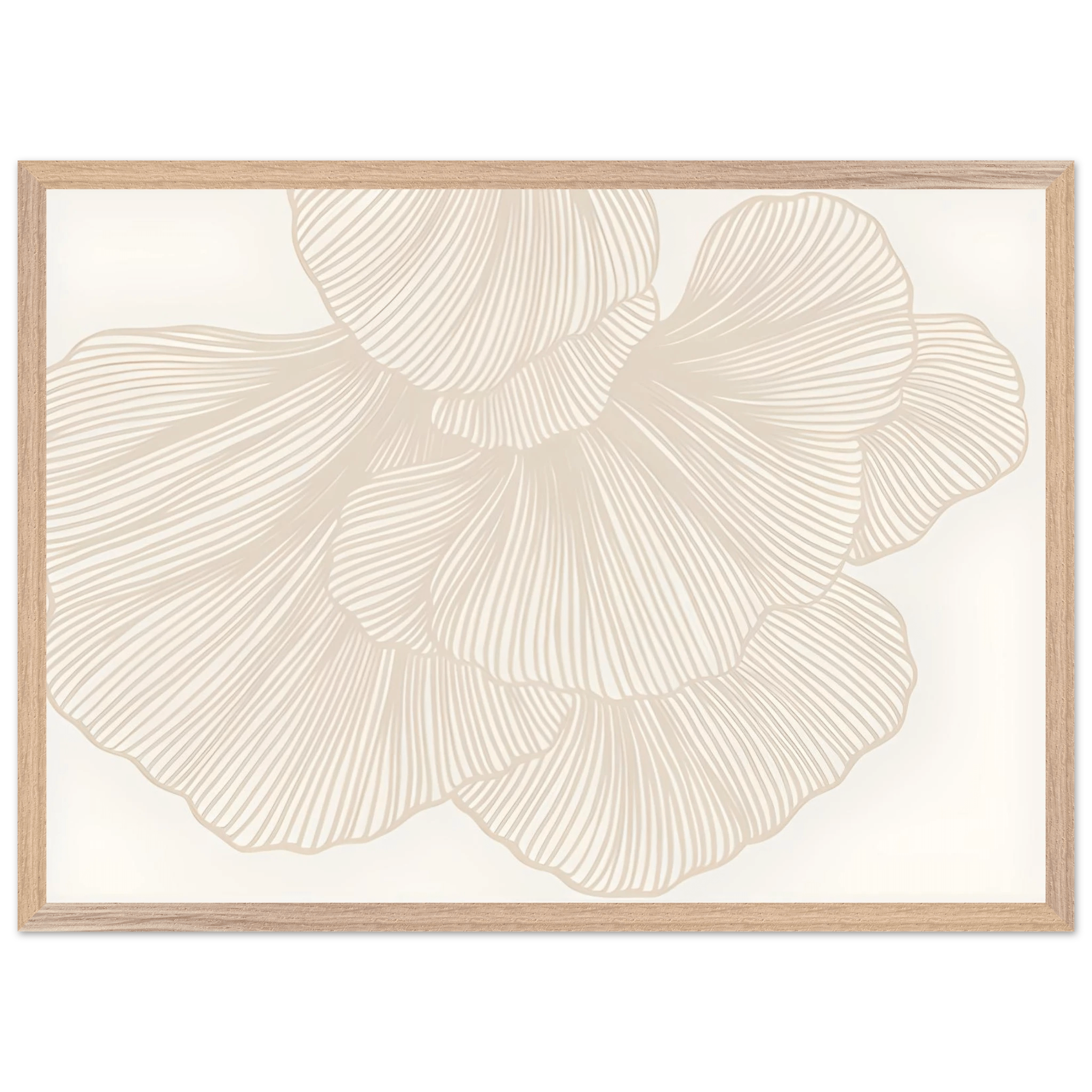 Elegant Floral Lines Minimalist Wall Art - Luxury Art Canvas