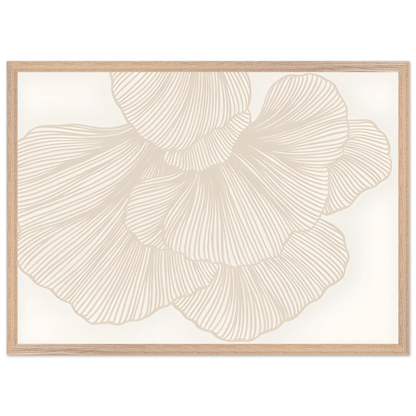 Elegant Floral Lines Minimalist Wall Art - Luxury Art Canvas