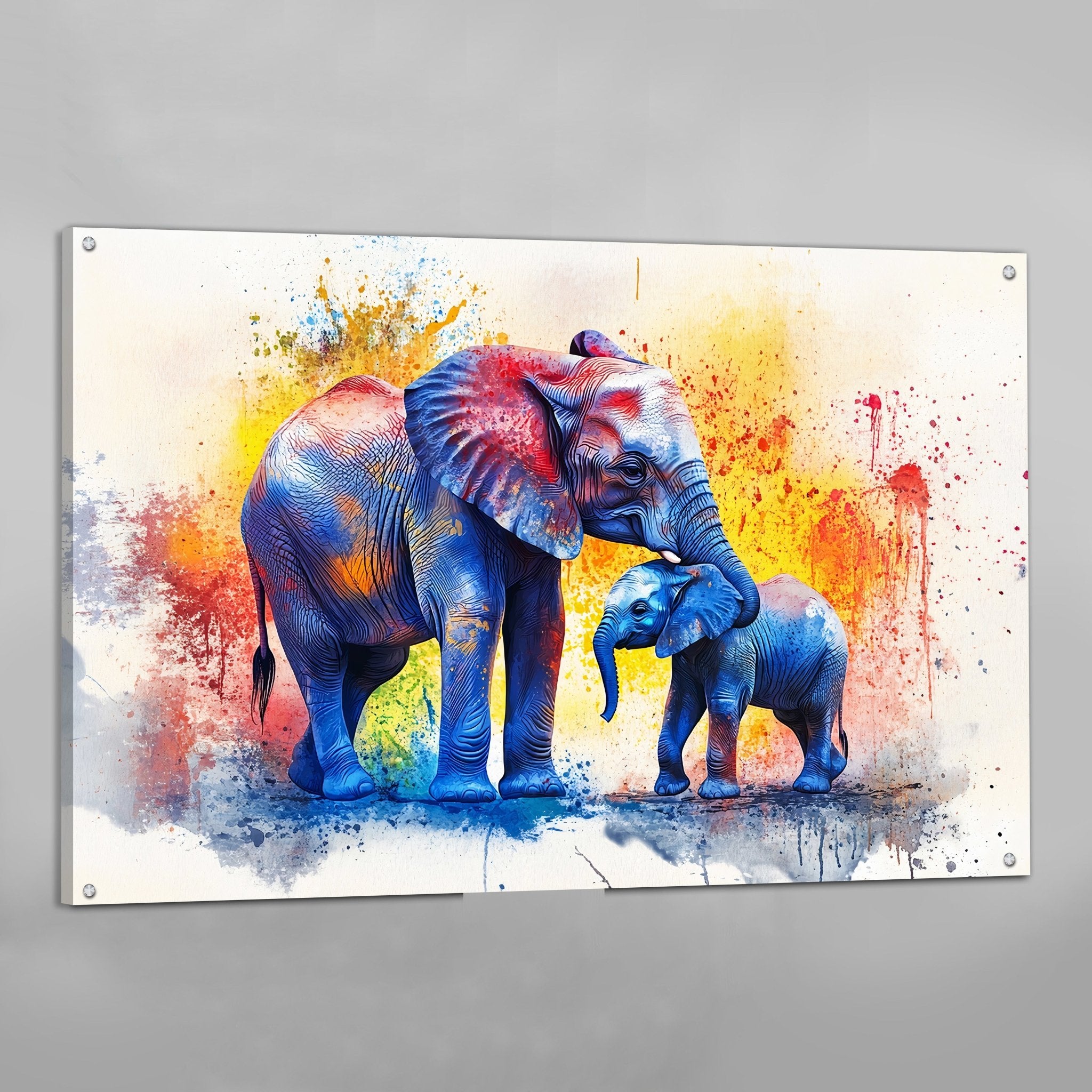 Elephants Canvas Wall Art - Luxury Art Canvas