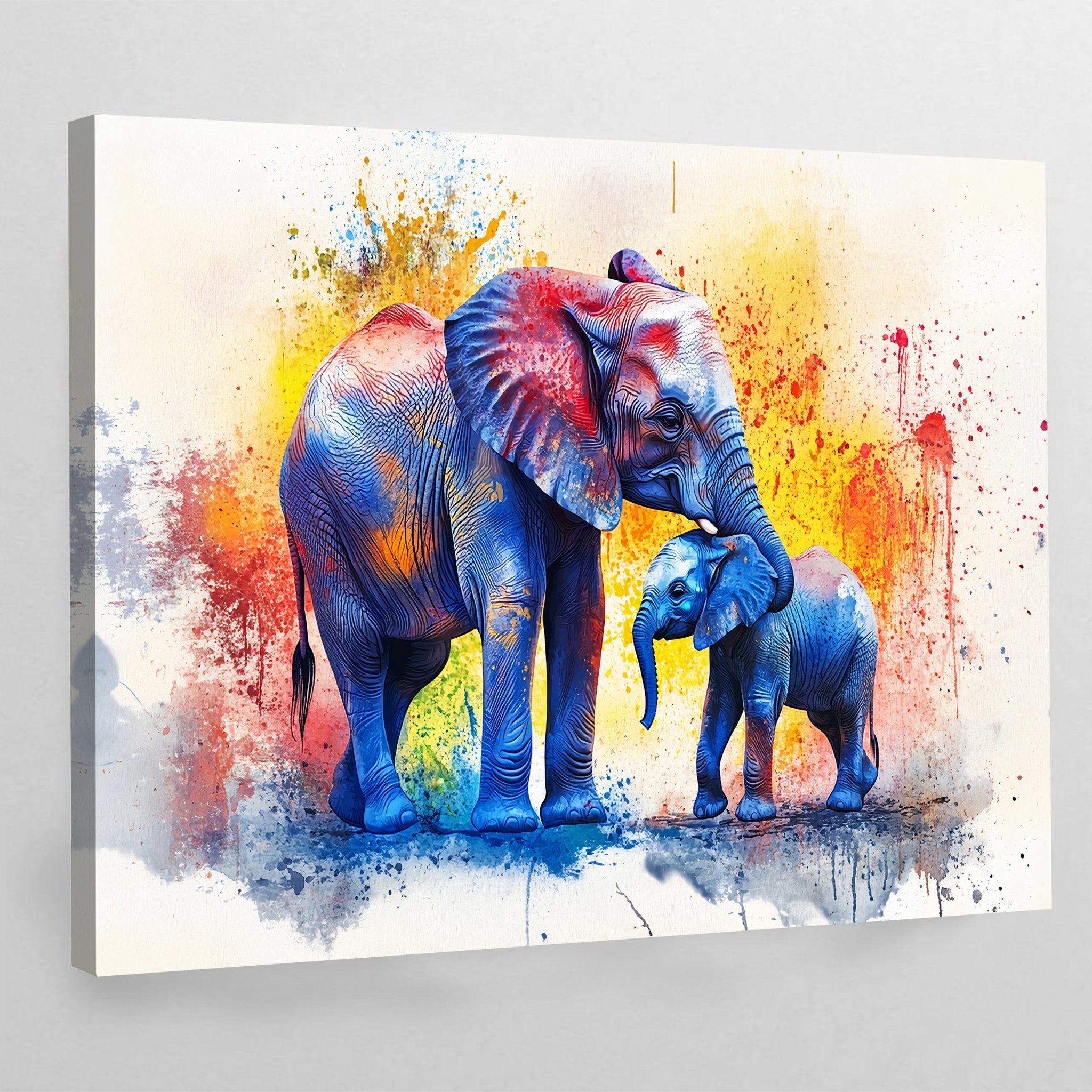Elephants Canvas Wall Art - Luxury Art Canvas