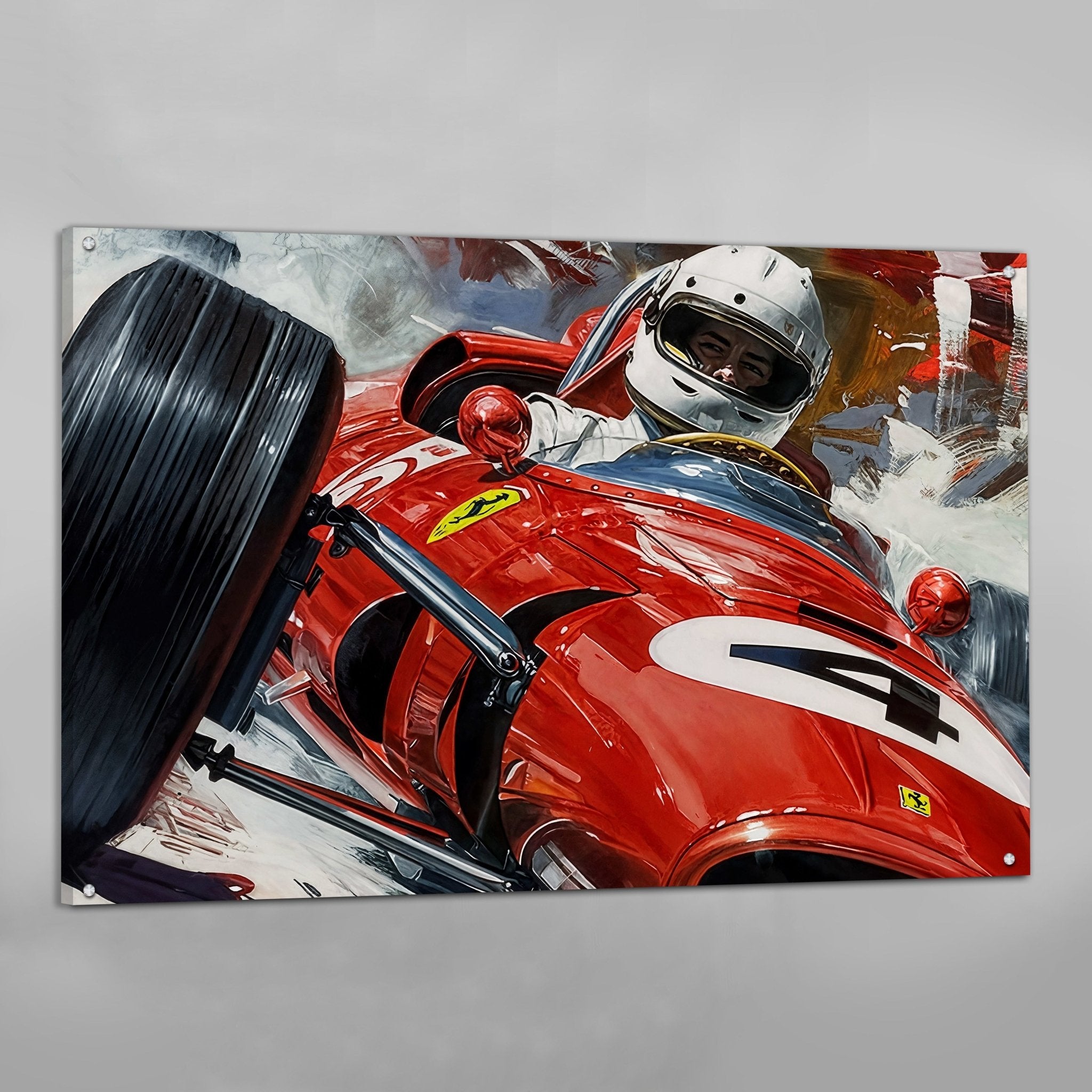 F1 Red Car Canvas Art - Luxury Art Canvas