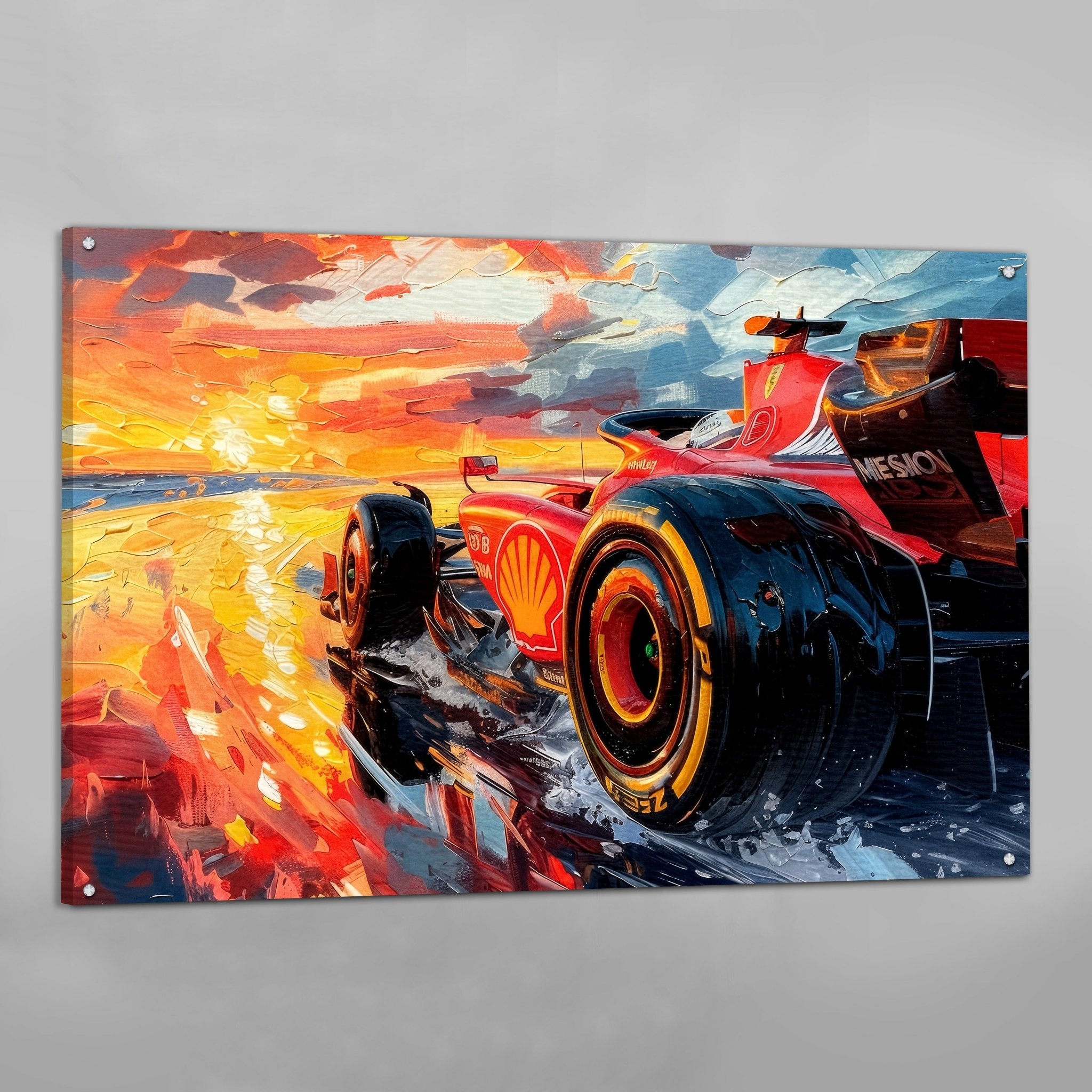 F1 Ferrari Canvas Wall Art - Luxury Art Canvas