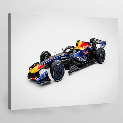 F1 Navy Blue Car Wall Art - Luxury Art Canvas