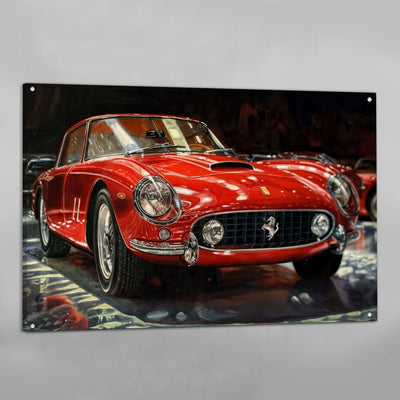 Red Car Canvas - Luxury Art Canvas