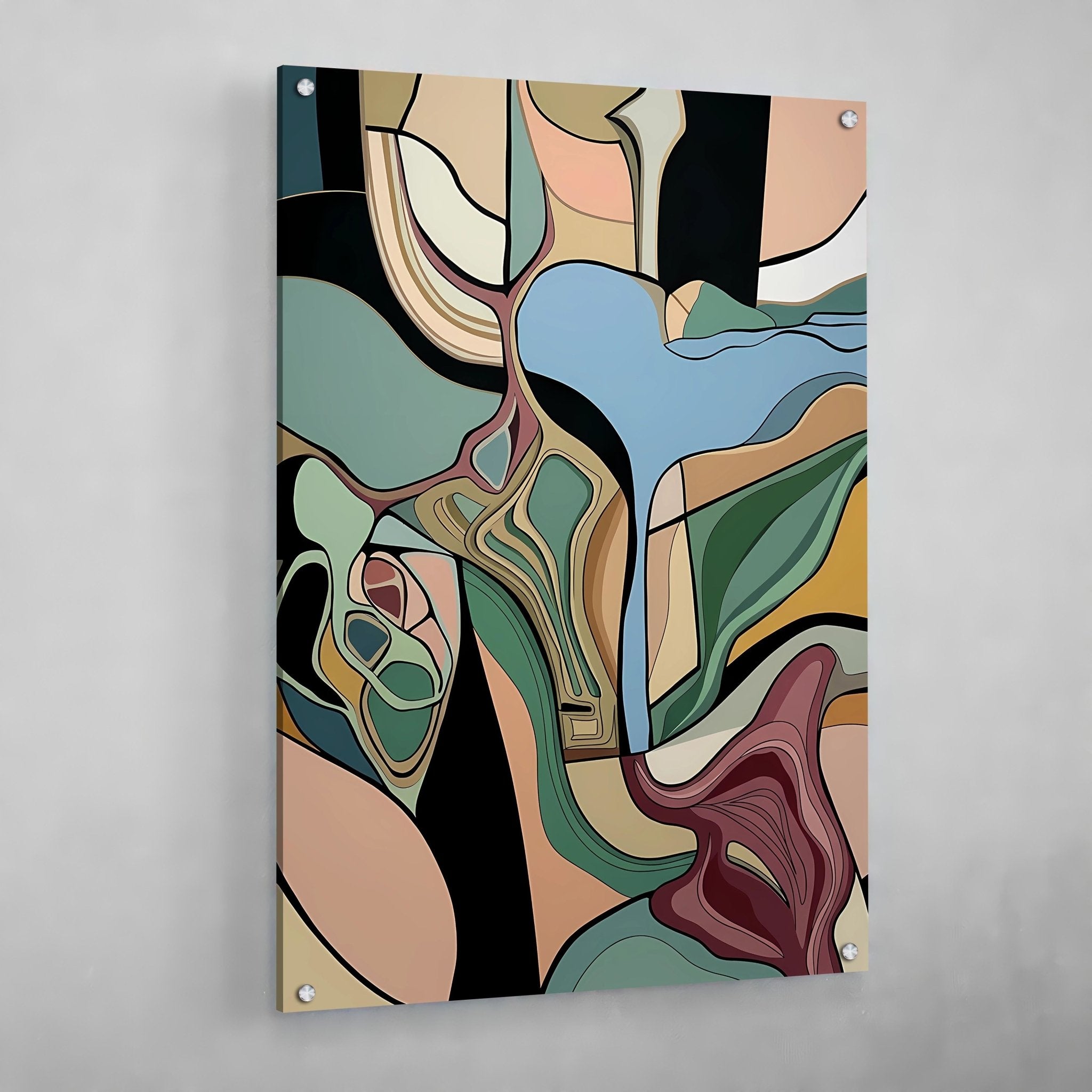 Flow Design Abstract Wall Art - Luxury Art Canvas