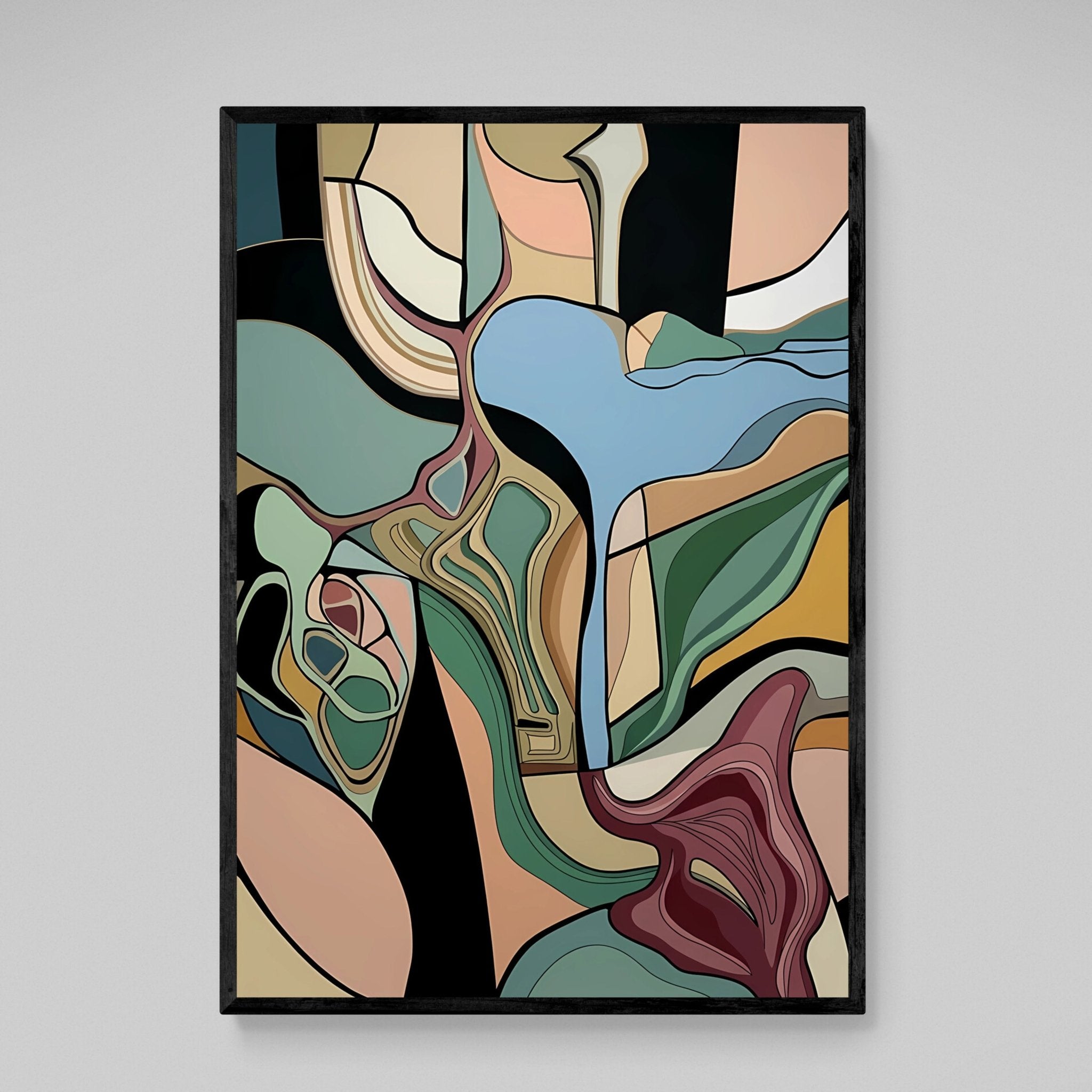 Flow Design Abstract Wall Art - Luxury Art Canvas