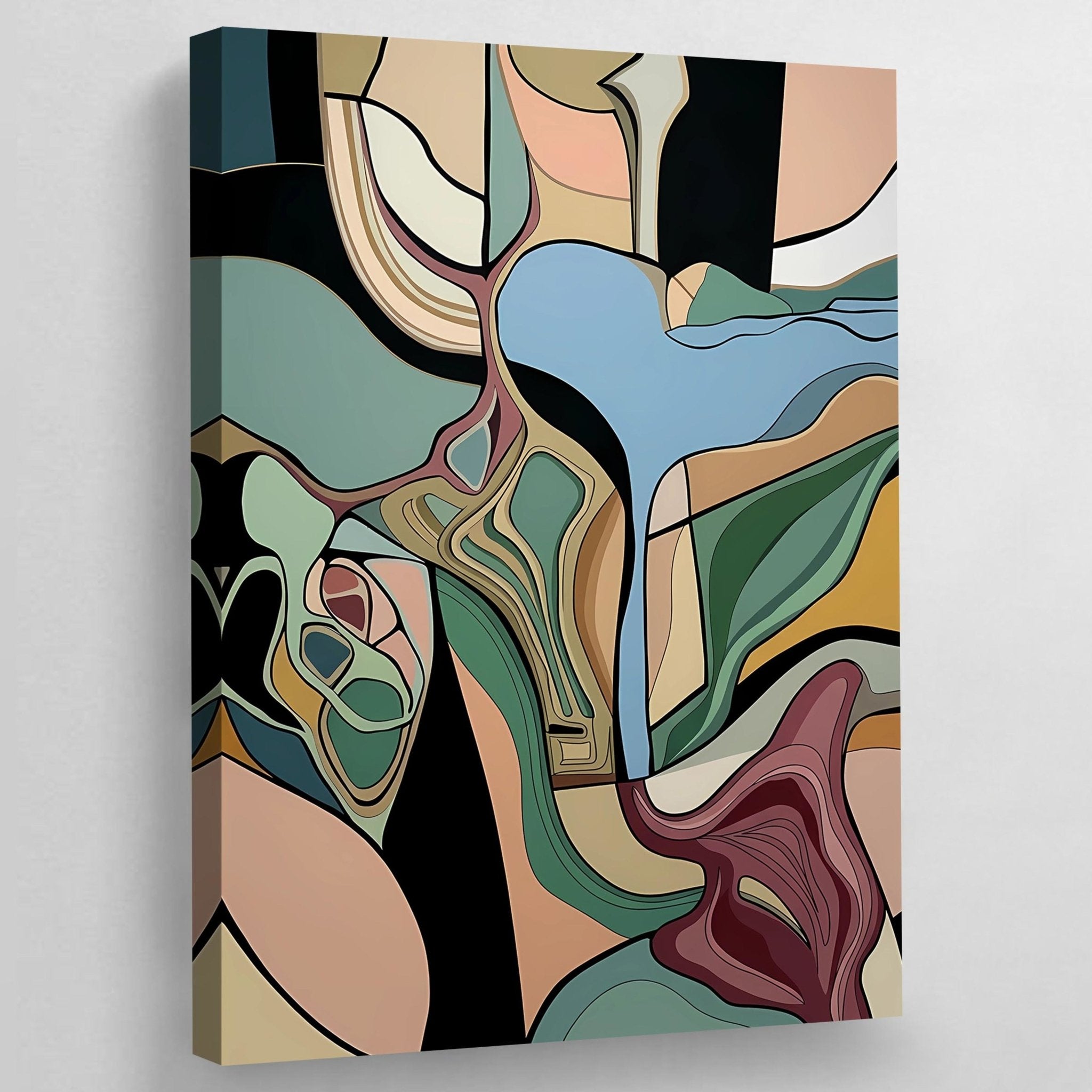 Flow Design Abstract Wall Art - Luxury Art Canvas